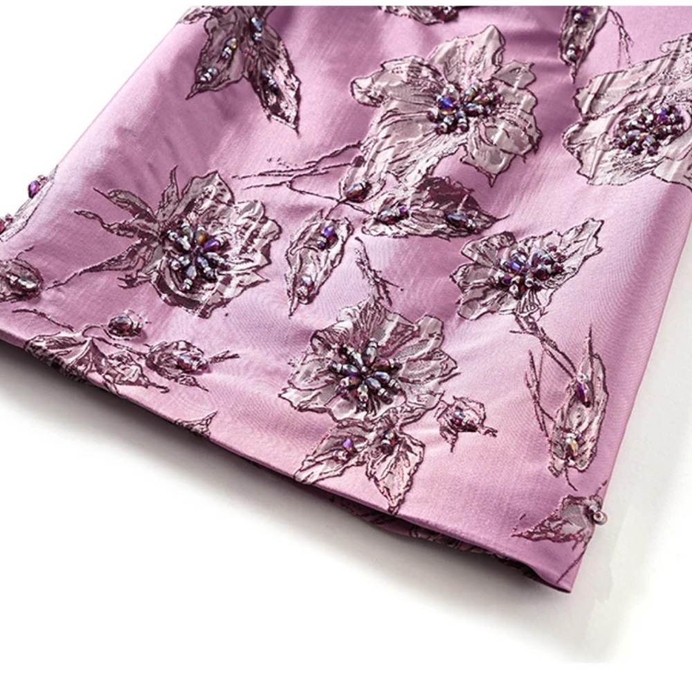 Embellished Satin Dress The Vivvy - Picture 8 of 14